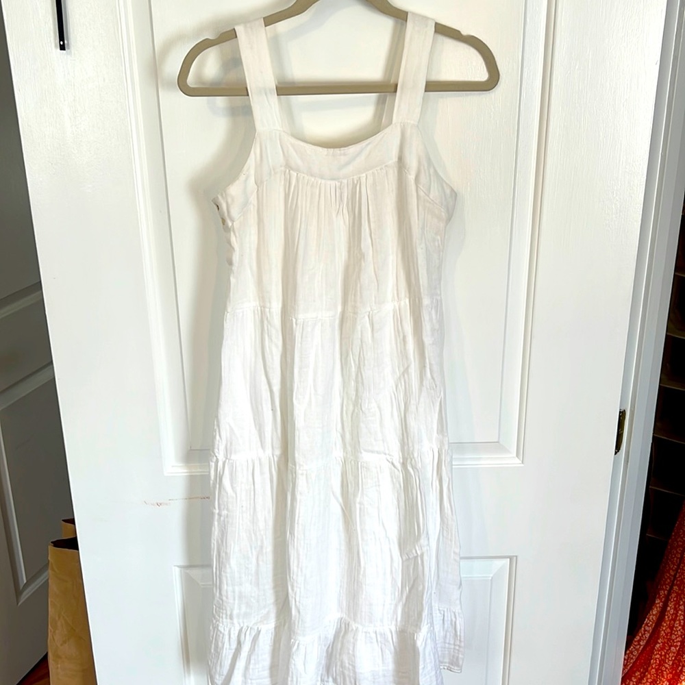 White beach dress